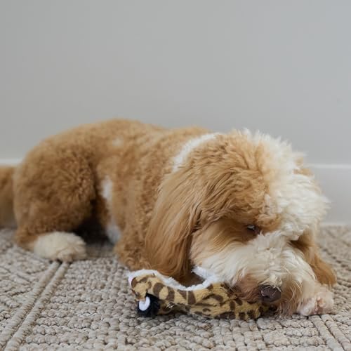 SPOT Skinneeez Jungle Cat 14 Inch Stuffing-Free Plush Squeaky Dog Toy – Soft Interactive Chew Toy for Small and Medium Dogs – Mess-Free Play for Light & Moderate Chewers - style: Mini Jungle Cat