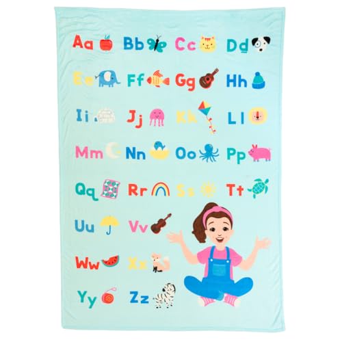Ms. Rachel Educational Adventures Bedding Super Soft Cozy Throw Blanket, 62 in x 90 in, (Officially Licensed Product) by Franco Kids - color: Ms. Rachel - Colorful Abc, size: 62 in x 90 in