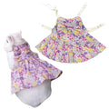 Rabbit Leash and Harness Set Adjustable Bunny Rabbit Dress Rabbits Clothes Outfit for Small Pet Ferret Guinea Pig Kitten Puppy (Purple,L) - color: Purple, size: L