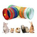 PetnBeyond Guinea Pig Tunnels, Collapsible 3 Way Play Tunnel and Tubes with Interactive Ball Toys, Small Animal Hideout, Hideaway for Guinea Pig, Chinchilla, Ferret, Rat, Hamster, Hedgehog, Bunny