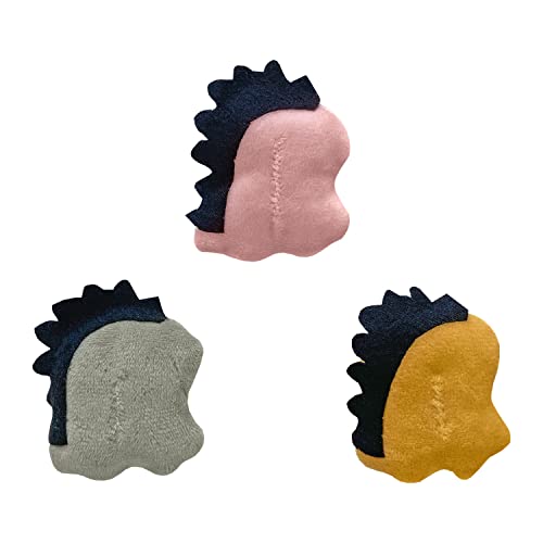 3 Pcs Cute Small Animal Accessories Toys Dinosaur for Hedgehog Supplies Guinea Pig Hamsters Small Pet Toy Gift Photo Shoot Cage Accessory