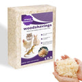Natural Aspen Shavings Pet Bedding 4.5 Lb, Low-Dust & Chemical-Free, Ultra-Absorbent Cage Litter for Hamsters, Rabbits, Gerbils & Small Animals, Biodegradable Wood Shavings（70L Before Compression）