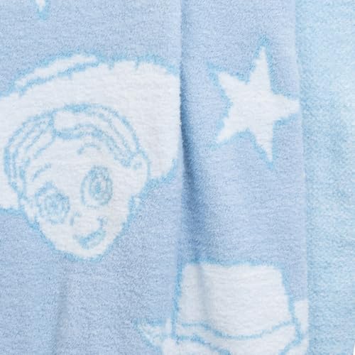 Jay Franco Disney Pixar Toy Story Feather Knit Fluffy Throw Blanket - Woody and Buzz Lightyear Fuzzy Blanket Measures 50 x 60 inch | Super Soft Lightweight Bedding - color: Blue - Toy Story