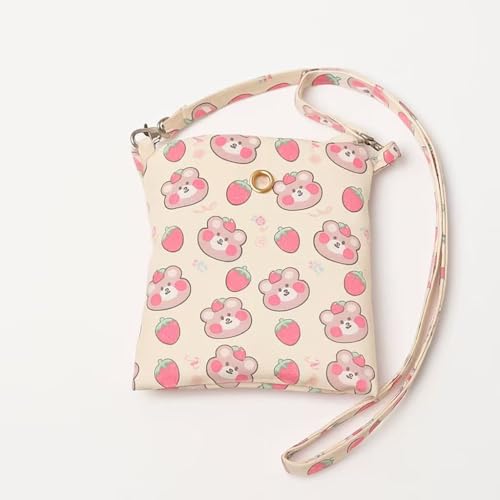 Small Pet Carrier Bag with Soft Minky Dot Lining, Breathable & Waterproof Travel Pouch for Leopard Geckos, Hamsters, Small Reptiles and Small Animals –All-Season Use - color: Red