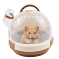 Hamster Carrier Cage Portable Cages Small Animals Carry Travel Case with Water Bottle Plastic Breathable Guinea Pig Outgoing Cage for Dwarf Hamster Ferret Chinchillas Hedgehog (Brown) - color: 【Brown】