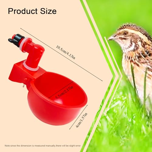 Automatic Waterer System Chick Drinker Cups 1L Hanging Automatic Fill Poultry Watering Cup Used for Cages (1)
