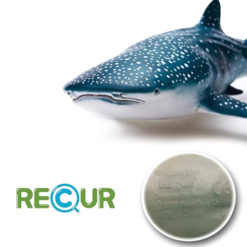 Gemini&Genius Sea Animal Whale Shark Action Figure Wild Shark Model Toy | Soft Rubber Realistic Ocean Shark Educational and Role Play Toys for Kids - color: Whale Shark
