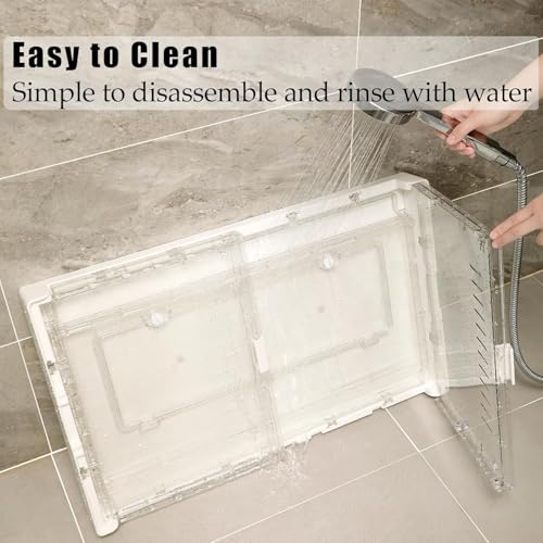 Hamster Cage & Guinea Pig Cages, Acrylic Cage for Small Animal Pets, Large Transparent Gerbil Cage and Habitats, Hedgehog, Dwarf Hamster, Rat, Mouse - size: 27.5"L x 17.0"W x 13.4"H