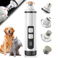 Dog Nail Grinder Electric Powerful 3 Speeds Dog Nail Clippers with Lights Quiet Cat Nail Clipper Painless Care Trimmers Tools for Small Medium Large Dogs and Cats (Black) - color: Black