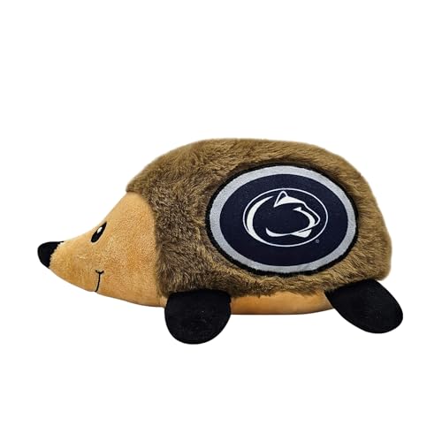 NCAA Penn State Nittany Lions Plush Hedgehog Toy for Dogs & Cats, Cool Soft Pet Toy for Fun and Interactive Play, Dog Chew Toy with Squeaker, Licensed Hot Pet Toy - color: Penn State Nittany Lions