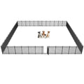 Thickened Outdoor Dog Fence, 40" H, 48 Panels for Yard & Camping | Easy Setup, Flexible Layouts, Thickened Panels, Heavy-Duty, for Medium & Large Dogs and Farm Use, Patented - size: 40" height, style: 48 Panels