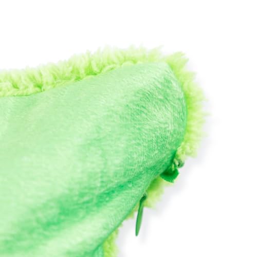 Jay Franco Minecraft Bee Body Pillow Cover - Plush Bed Pillow Cover Measures 36 x 18 Inches, with Sherpa Backing - Kids Super Soft Bedding - color: Green - Minecraft