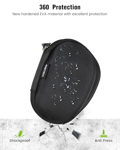 Hard Travel Mouse Case Compatible with Logitech MX Master 4, Master 3S / 3, Master 2S Computer Wireless Mouse Carrying Bag – with Clip and Lanyard