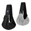 Dog and Cat Sling Carrier - Hands Free Reversible Pet Papoose Bag - Soft Pouch and Tote Design - Suitable for Puppy, Small Dogs Cats Outdoor - color: Black Senior