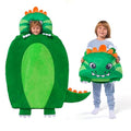 JOIEDOMI Kids Sleeping Bag 4 5 6 Year Old Girl Gifts Toddler Nap Mat with Pillow & Blanket 60" x 39" for Kids Ages 3+ Soft Plush Sleeping Mat for Preschool and Boys Girls - color: Green Dinosaur