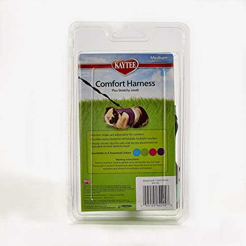 Kaytee Comfort Harness & Stretchy Leash, Medium (Pack of 3) - size: Medium (Pack of 3)