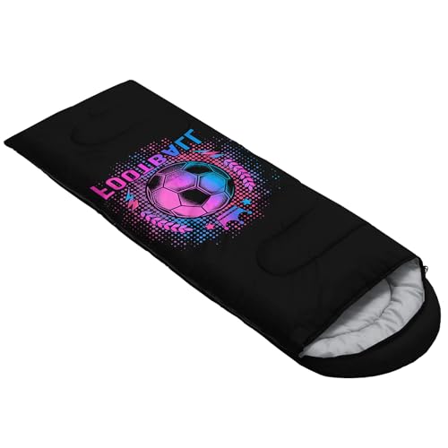 HOSIMA Dear Hunting Pattern Cold Weather Sleeping Bags for Kids Adults. | Black Light Weight Waterproof Sleeping Bags for Outdoors Hiking - color: Black-b