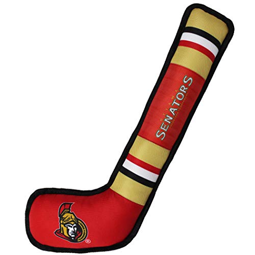 Pets First NHL Ottawa Senators Stick Toy for Dogs & Cats. Play Hockey with Your Pet with This Licensed Dog Tough Toy Reward!, 16 inches Long - color: Ottawa Senators, style: NHL Dog Tug Toy