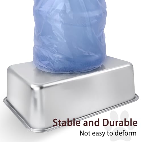 Stainless Steel Cat Litter Box 19.5"x13.6"x6" | For Adult Cats or Kitty/Kitten, Rust-Proof, High Side, Non Stick, No Smell, Easy to Clean - size: X-Large:19.5"L x 13.6"W x 6"H