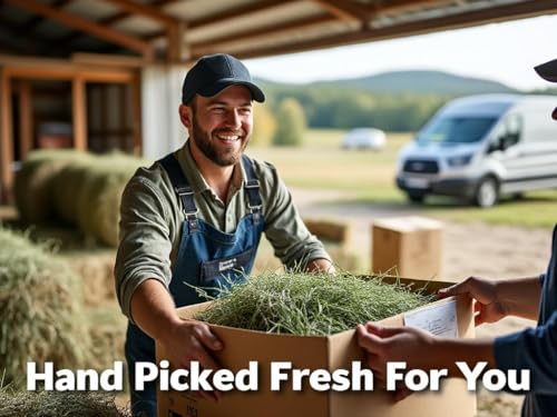 Blue Mountain Hay Timothy Hay Easy Flake Feed for Small Pets, 5lb | Easy Flake Timothy Hay, High Fiber Daily Forage, Soft Leafy Texture, Supports Digestion and Dental Care, Natural Nutrition - size: 5 Pound (Pack of 1)