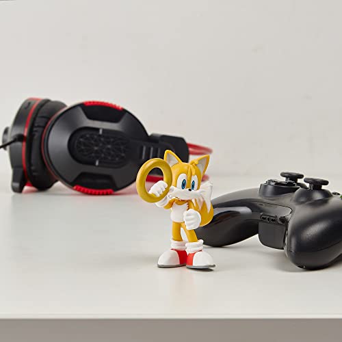 Just Toys LLC Sonic the Hedgehog Tails Buildable Action Figure, 4 in | Buildable 4-inch Tails figure with 4 interchangeable arms. Officially licensed collectible — 5 to collect. Ages 3+. - style: Tails