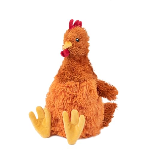 Best Pet Supplies Interactive Squeaky Dog Toy - Crinkle Chicken, Brown | Stuffing Free Body, Soft, Squeaks & Crinkles, No Mess, Perfect for Moderate Chewers, Toss and Fetch Play - color: Crinkle Chicken (Brown), size: Large