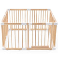 HARPPA Grovi Playpen, GREENGUARD Gold Certified – 43.3 x 43.3 inch | New Zealand Pine Wood - size: 43.3 x 43.3 x 24 Inch