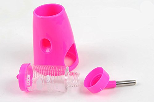 S-Lifeeling Hamster Fountain Water Bottle Holder Dispenser Food Container Cool Room Mice Random Color