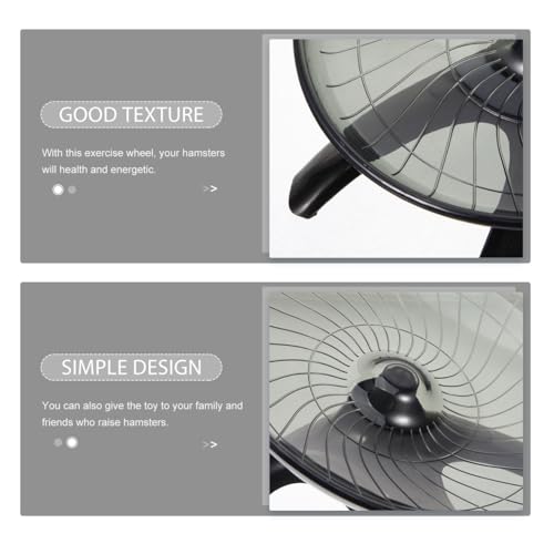 BESPORTBLE Quiet Hamster Running Wheel Silent Exercise Wheel for Hamsters Hedgehogs and Chinchillas 12-Inch Plastic for Small Pets