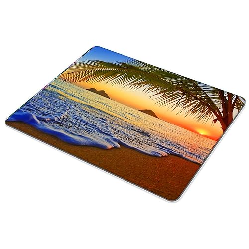 Pacific Sunrise at Lanikai Beach Mouse pad Customized Mousepad Non-Slip Rubber Base Mouse Pads for Computers Laptop Office Desk Accessories Mouse pad, - color: Pacific Sunrise at Lanikai Beach