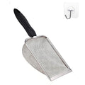 Cat Litter Scoop Stainless Steel Mesh Scooper Long Handle Deep Shovel Non-Stick Coated Metal Litter Scoop for Litter Box Kitten Pooper Lifter (Hole:3.8mm/Regular Cat Litter Scoop)