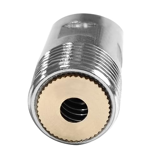 Joywayus 3PCS Stainless Steel Automatic Pig Nipple Water Drinker Feeder Waterer + 3PCS Brass Water Tank Connector Bulkhead Fitting + 1PCS Hole Opener Kit for Sows Piglets Drinking - color: silvery + brass -3pcs