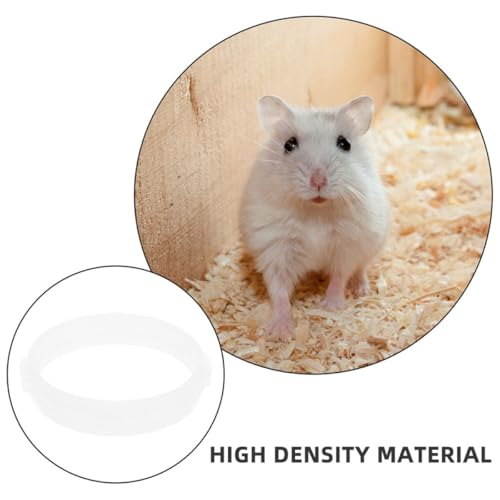 Beavorty 20pcs Hamster Tunnel Rings and Tube Connectors White Plastic Cage Expansion Kit for Small Animals’ Hideout and Exploration Flexible DIY Hamster Cage Tubes for Mice