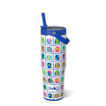Swig Life 30oz Leakproof To-Go Tumbler with Handle, Jockey Club | Leakproof Lid - Triple Insulated Stainless Steel - Handle & Straw Included - Cup Holder Friendly - Dishwasher Safe - color: Jockey Club