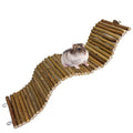 Rat Bendy Long Suspension Bridges 15.7 x 3.9 Inch Gerbil Wooden Ramp Hamster Cage Climbing Ladder Natural Wood Chews Toys for Rodents Mouse Dwarf Hamster - size: 1PCS 15.7x3.9in