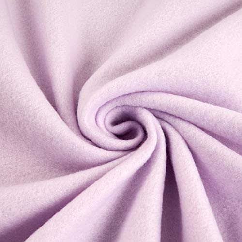Polar Fleece Solid Lavender, Fabric by the Yard - color: Lavender