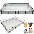 Guinea Pig Cage Liner Tarp Bottom Waterproof and Washable Base Also for Rabbits, Bunny, Chinchesillas, Hedgehog, Ferrets and Other Small Animals(48x72 inches) - size: 48.0"L x 72.0"W x 4.0"H