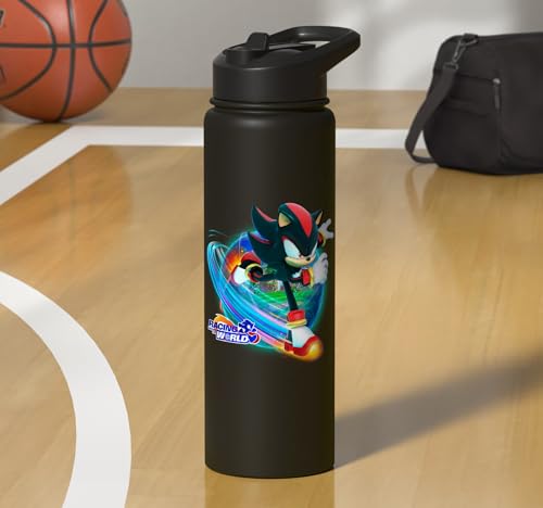 Sonic the Hedgehog - Racing Around the World Shadow Stainless Steel Insulated Water Bottle - color: Black