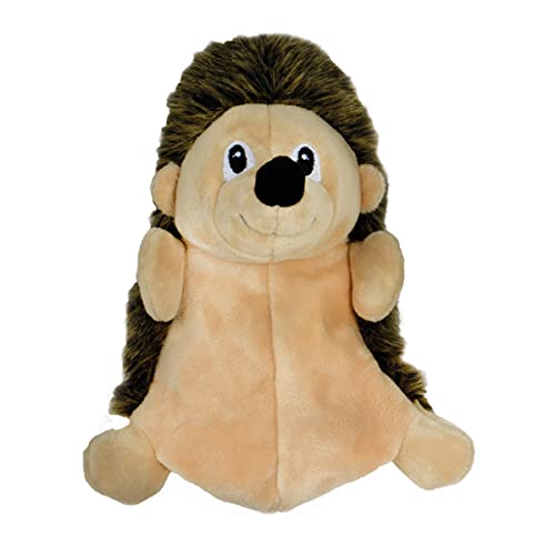 SmartPetLove Snuggle Puppy Tender-Tuffs Crinkle - Large Tough Plush Stuffed Hedgehog Animal Dog Toy with Puncture Resistant Squeaker and Super Strong Seams - style: Hedgehog