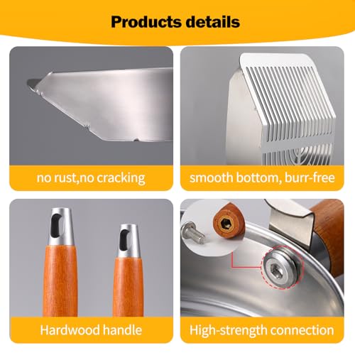 Custom 40% Thicker Side Edges 304 Stainless Steel Metal Cat Litter Scoop with Holder Stand Small Broom & Dustpan - Durable, Anti-Break Handle