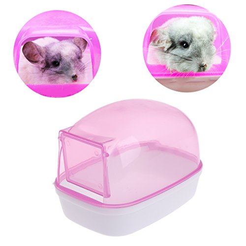 Hamster Sand Bath Critters Shower Toilet Bed Sand Container Bathtub for Small Mice Hedgehog Squirrel Hamster Guinea Pig