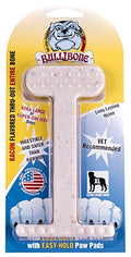 Bullibone Nylon Dog Chew Toy for Aggressive Chewers - Dental Hygiene Bone with Bacon Flavor, Durable Tough Chew Toys for Extra Large Dogs, Indestructible Dog Bone - Single - size: XL - Single