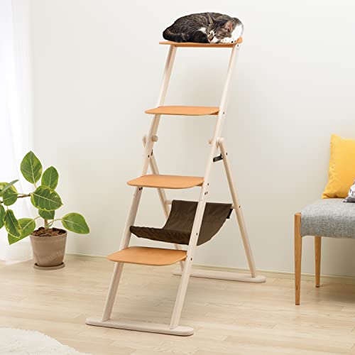Cat Foldable Ladder, Cat Tree, Condo 49.5" H