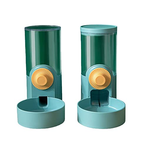 YLYGJGL Pet Feeder, 2 PCS Automatic Pet Feeder and Water Set, 40oz Hanging Gravity Feeding Bowls for Cats Dogs Puppy, Rabbit Hamsters Chinchilla Hedgehog Ferret