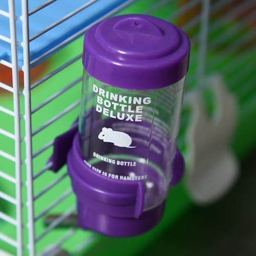 PawHut 18" 5 Tier Hamster Cage w/Tubes and Tunnels for Gerbil Green&White | Small Animal Cage, Portable Carry Handle, Water Bottle, Food Dish, Exercise Wheel - color: Green and White