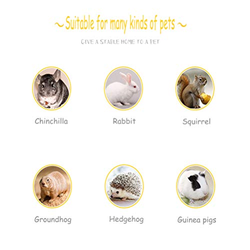 Hamiledyi Rabbit Scratch Foot Pads Bunny Grinding Claw Pad 2 PCS Natural Small Animal Hamster Lava Stone for Teeth Grinding Rabbit Scratching pad Chew Toy for Guinea Pig Rat Gerbil Chinchilla Hedgehog - color: White-2PCS