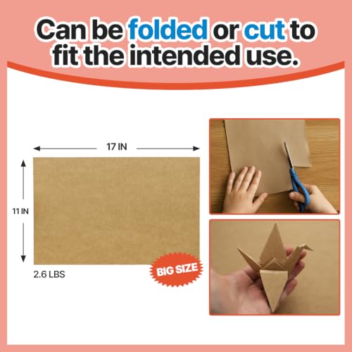 T TORTO9 Kraft Bird Cage Liners 11 x 17 Inch, 120 Sheets, Absorbent Paper Tray Liners for Large Bird Cages, Pre-Cut Disposable Cage Bottom Liners - size: 11 x 17 in kraft