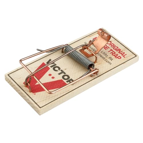 Victor Metal Pedal Sustainably Sourced FSC Wood Snap Mouse Trap - 4 Wooden Traps - M156 - Snap Traps for Mice - Reusable or Disposable Mouse Trap - style: 4 Traps