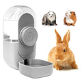 Kenond 28oz Rabbit Water Dispenser, Guinea Pig Gravity Water Bottle | Suitable for Guinea Pigs, bunnys, Ferrets, Hamsters, and Other Small Animals - color: Gray