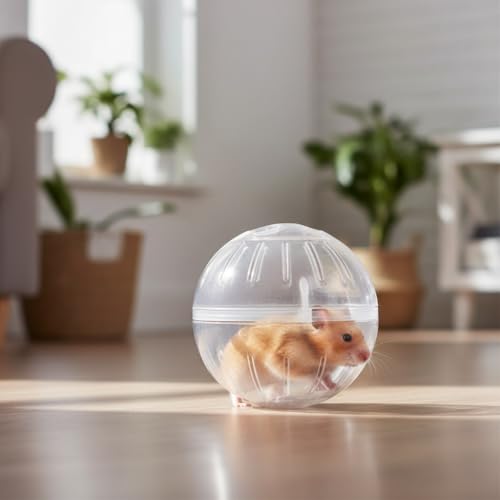 White Silent Exercise Ball Plastic Spinner Hamster Running for Sugar Gliders Small Mice Gerbils Multiple Colors Hamster Exercise Ball，Small Animal Exercise Wheels，Animal Health Supplie